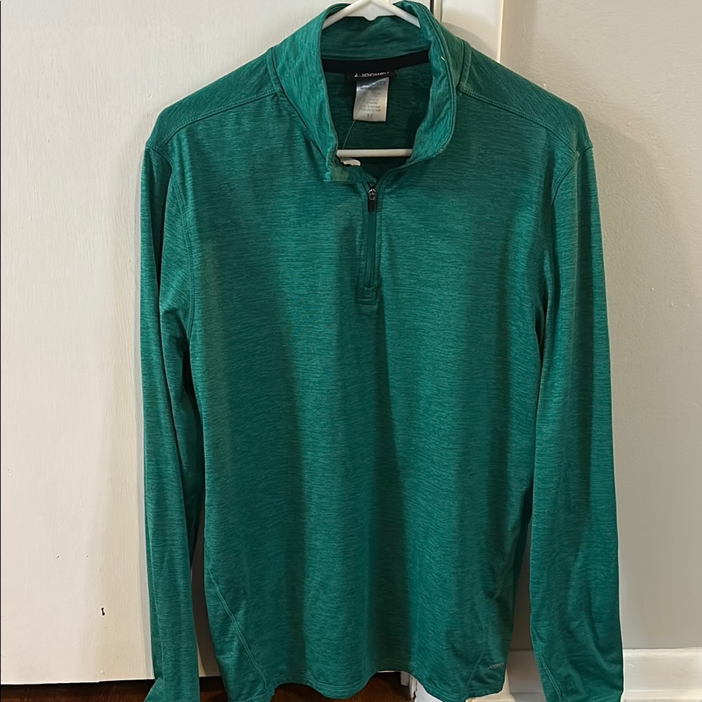 Green Quarter-Zip Pullover
